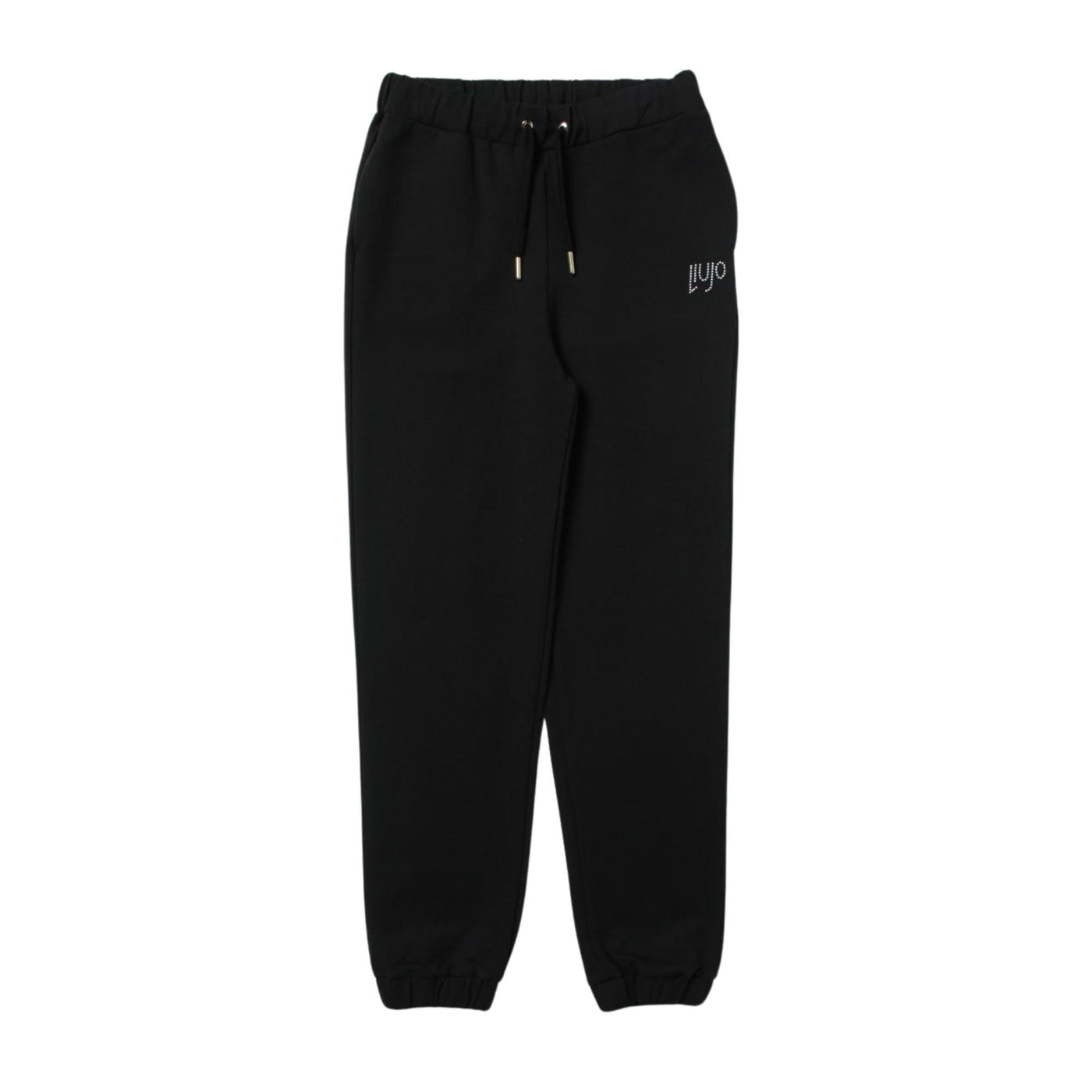 pantaloni bambina liu jo in tuta di cotone neri