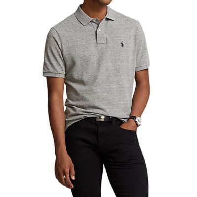 Men's polo shirt with ribbed collar