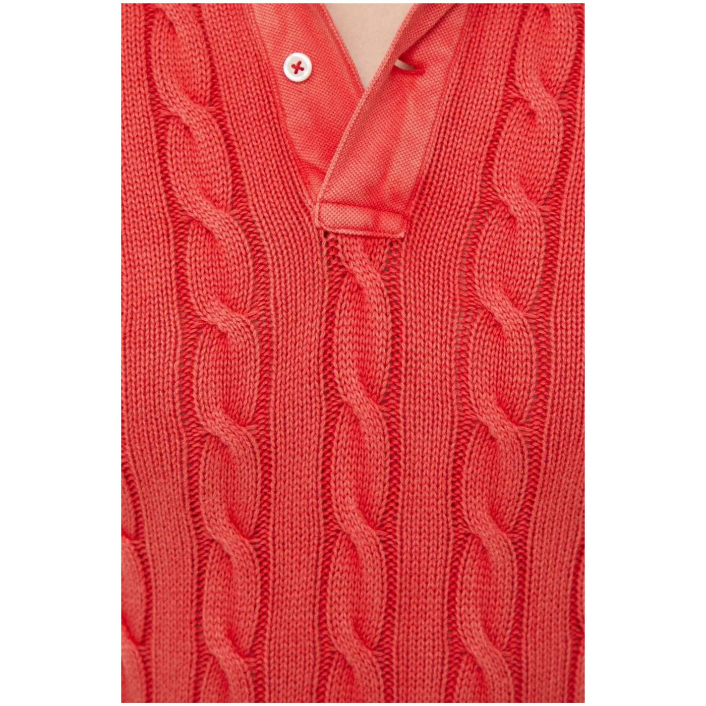 Women's Polo Shirt in Woven Knit