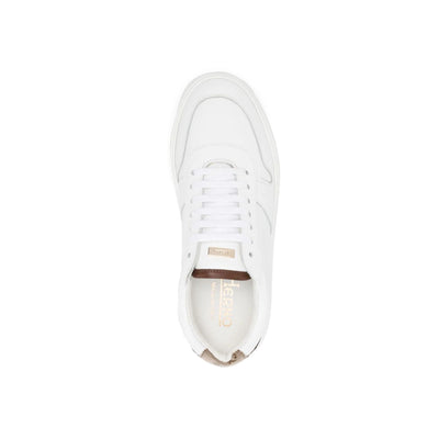 Woman lace-up shoe in solid color with logo