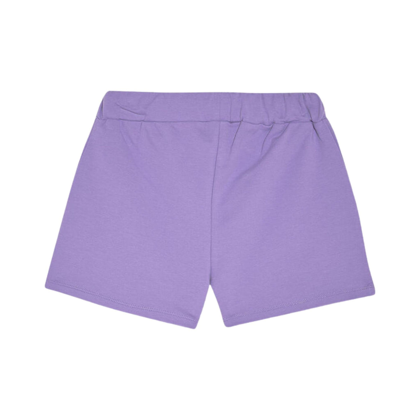 shorts bambina liu jo in cotone stretch lilla retro