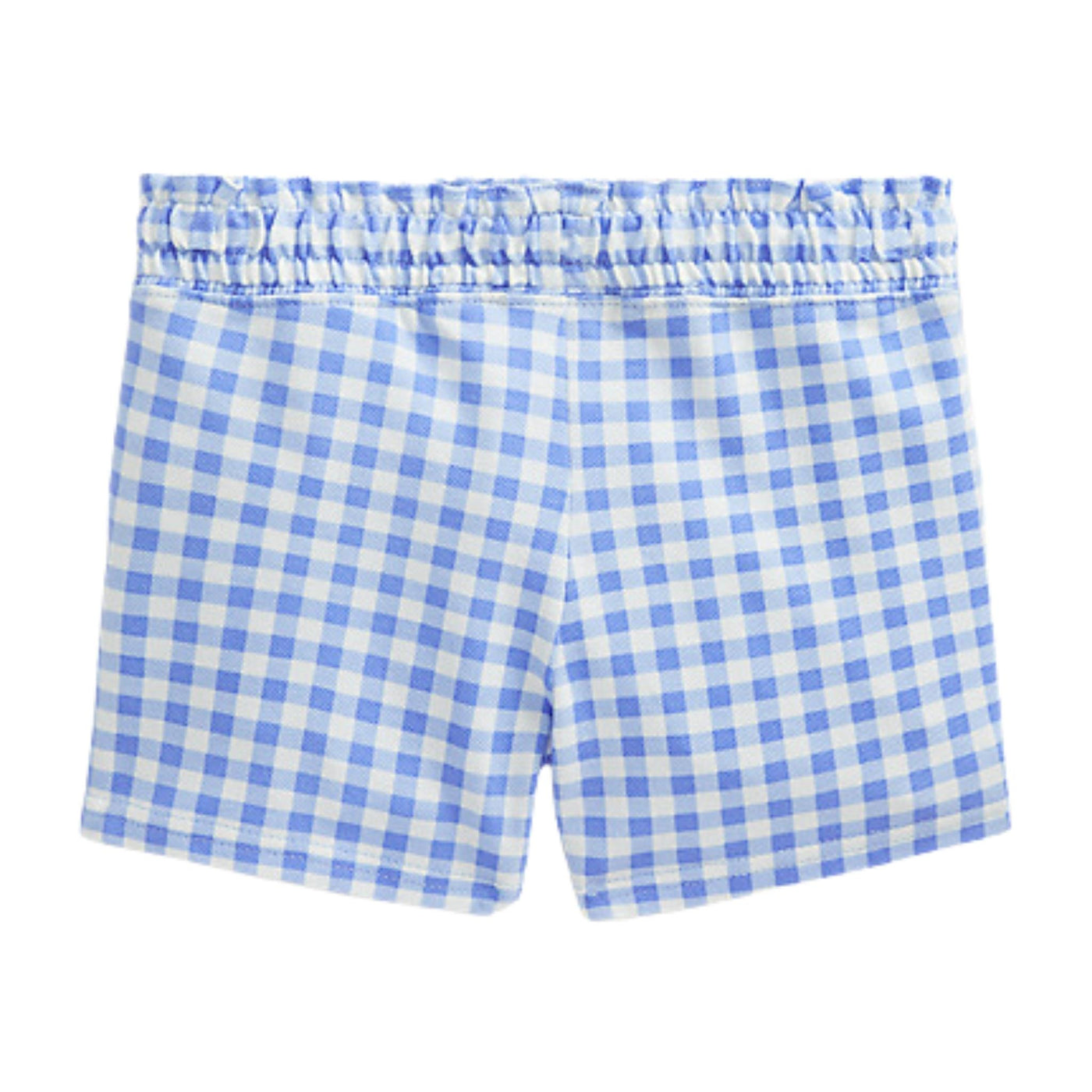 shorts da bambina ralph lauren a quadrettu vichy azzurro retro