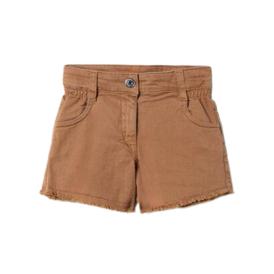 shorts bambina twinset con fondo sfrangiato