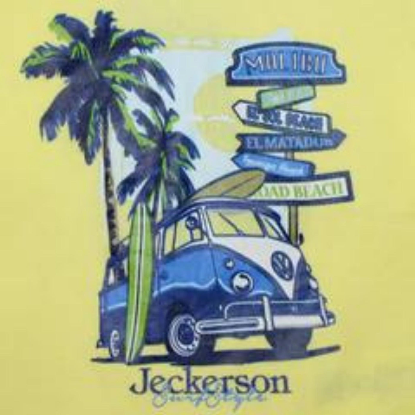 t-shirt bambino jeckerson con stampa camper dettaglio