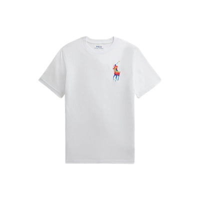 t-shirt bambino ralph lauren logo tie dye bianco