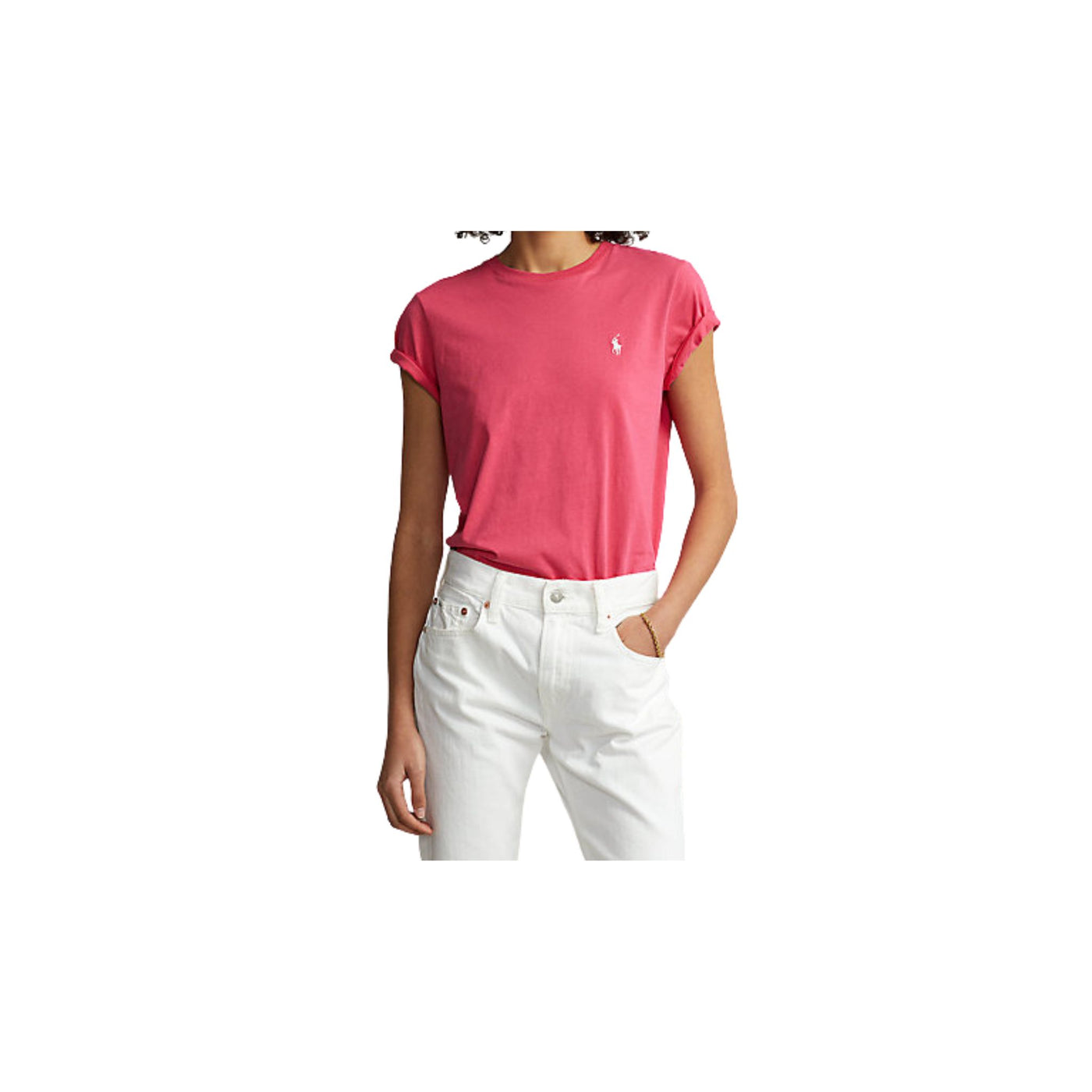 T-shirt Donna con logo ricamato