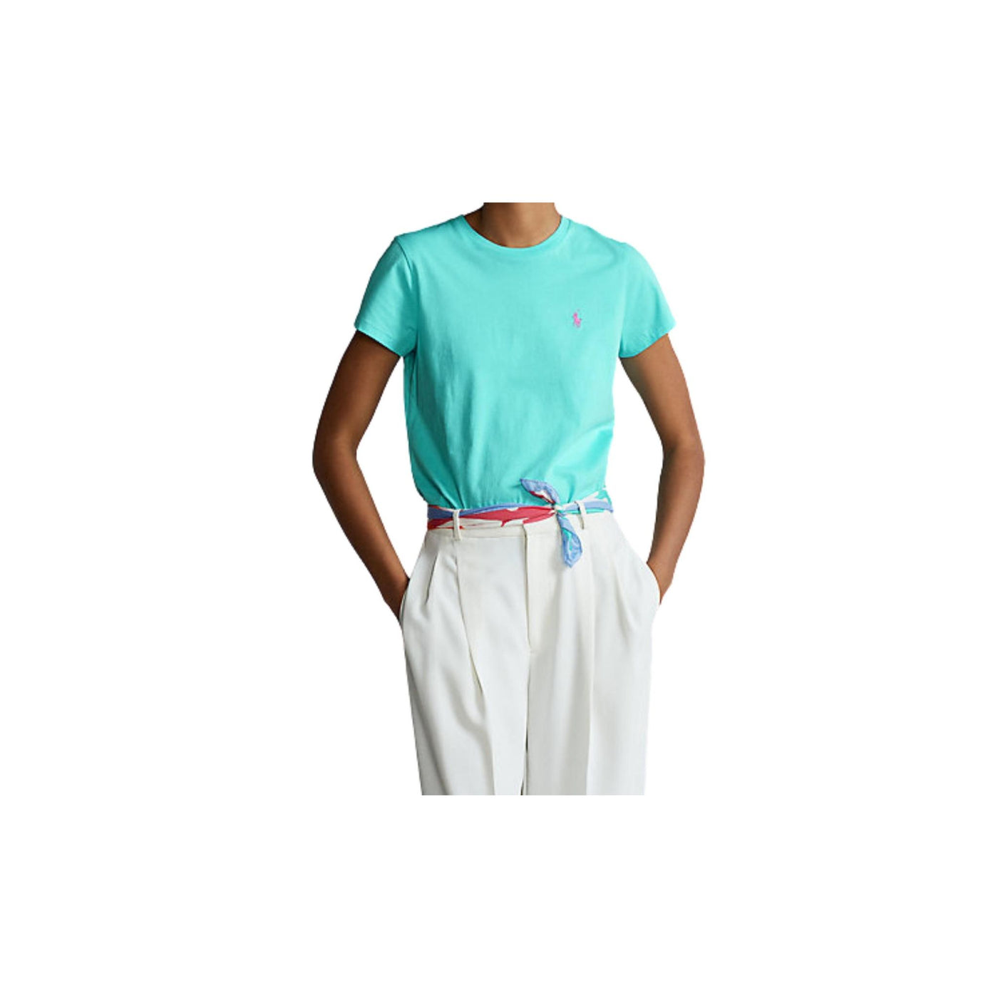 T-shirt Donna con logo ricamato