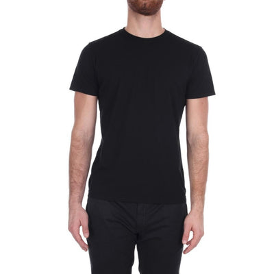 t-shirt uomo blker girocollo nera still life indossata