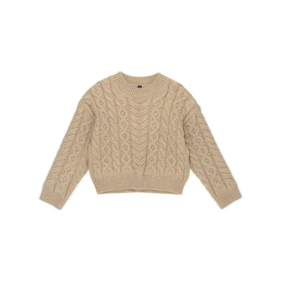 Girl's cable knit sweaters