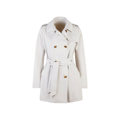 Women's trench coat with raglan sleeves