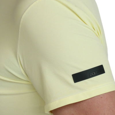 Men's crew-neck t-shirt with patch on the sleeve